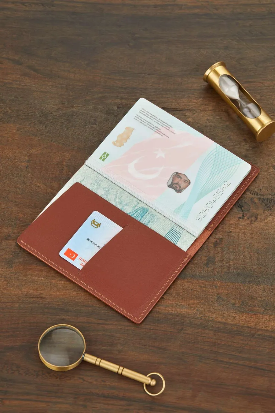 Magnus Deri Pasaport Kılıfı