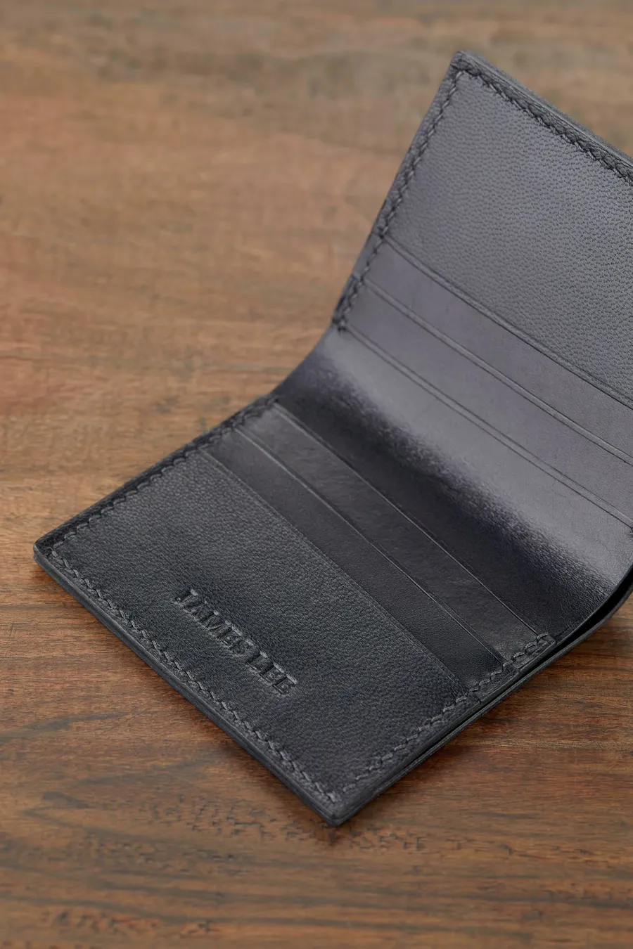 Monte Klasik Dikey Bi-Fold Deri Cüzdan