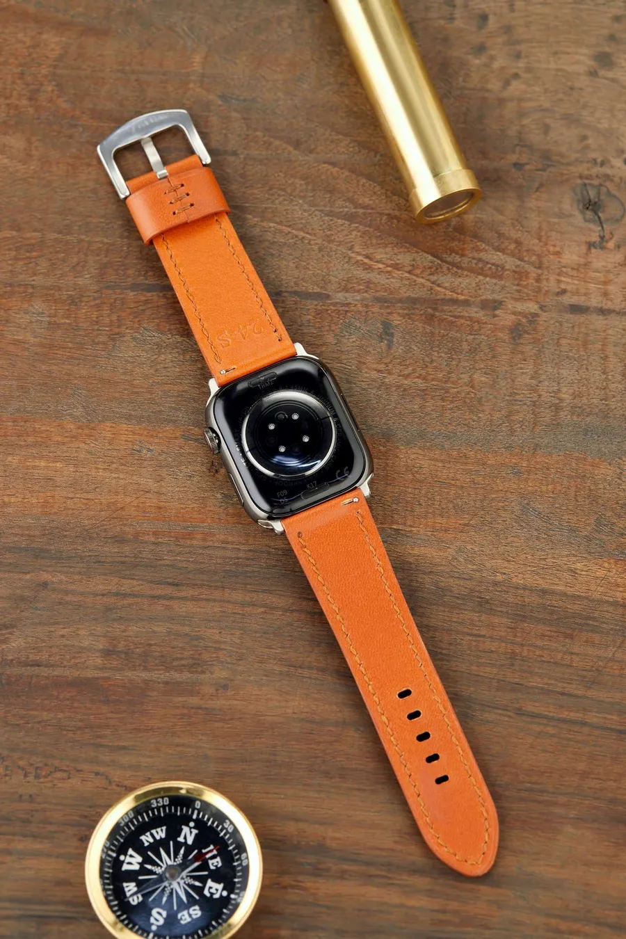 Monte Çift Kat Deri Dikişli Apple Watch Kordonu