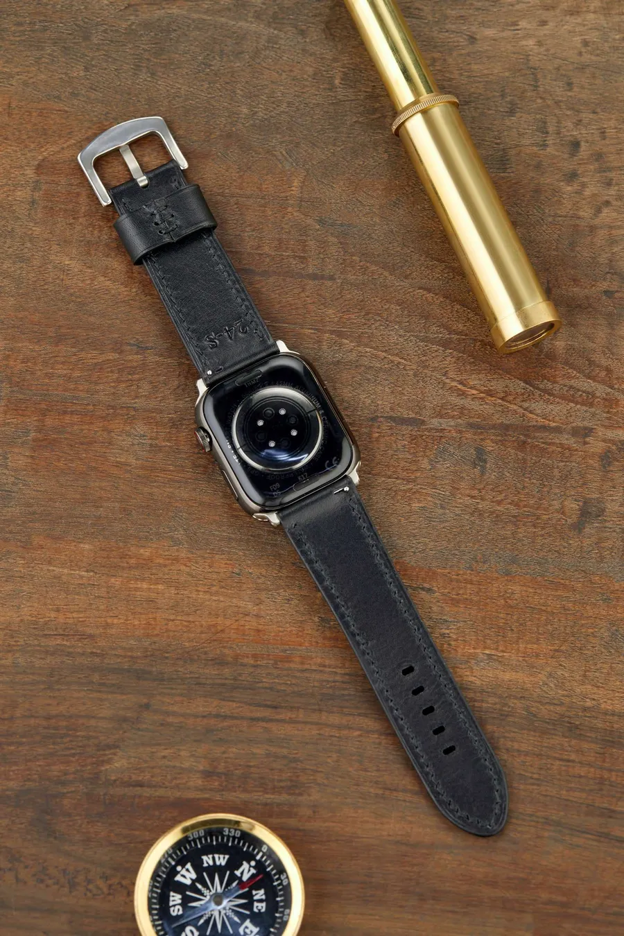 Monte Çift Kat Deri Dikişli Apple Watch Kordonu