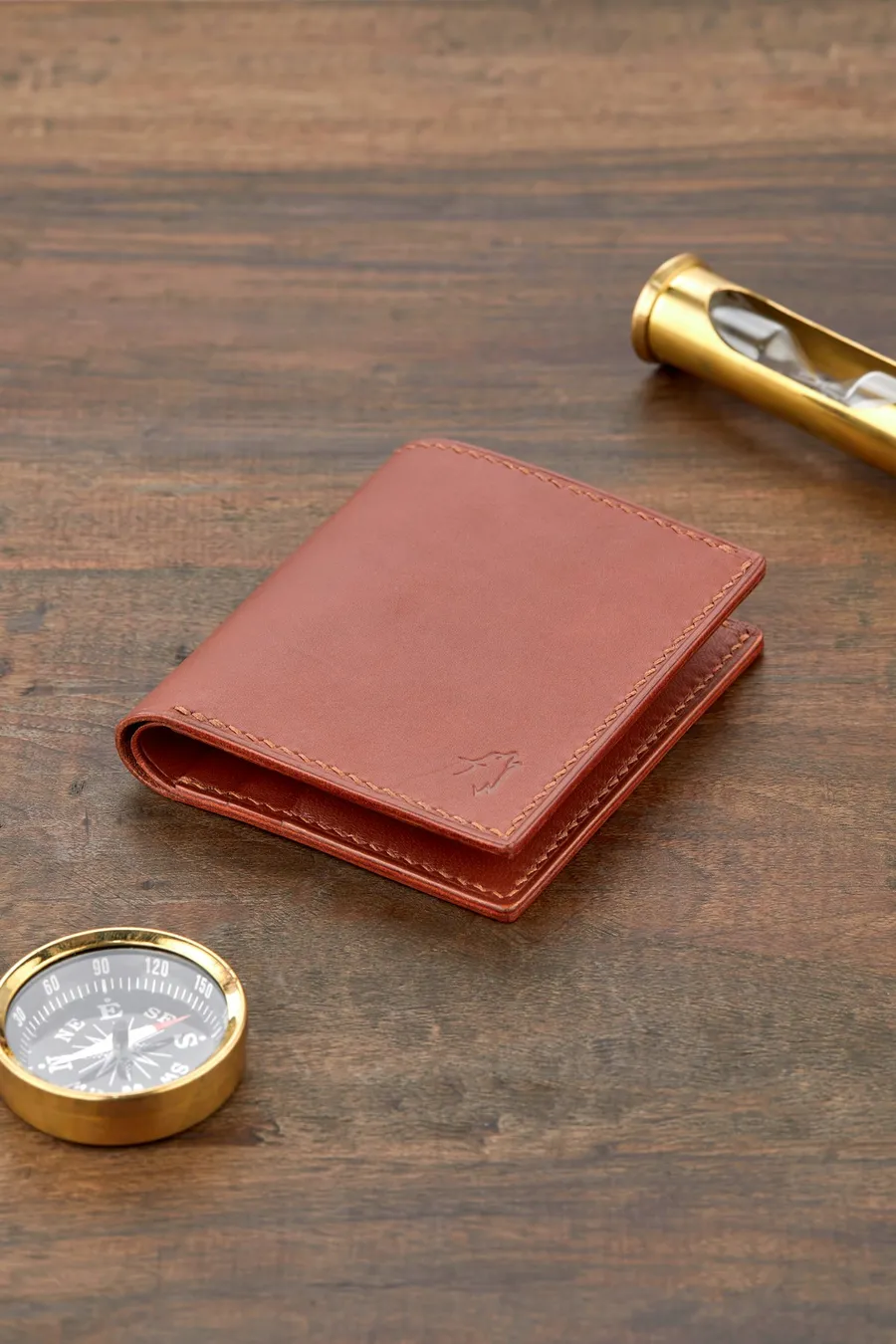 Monte Klasik Dikey Bi-Fold Deri Cüzdan