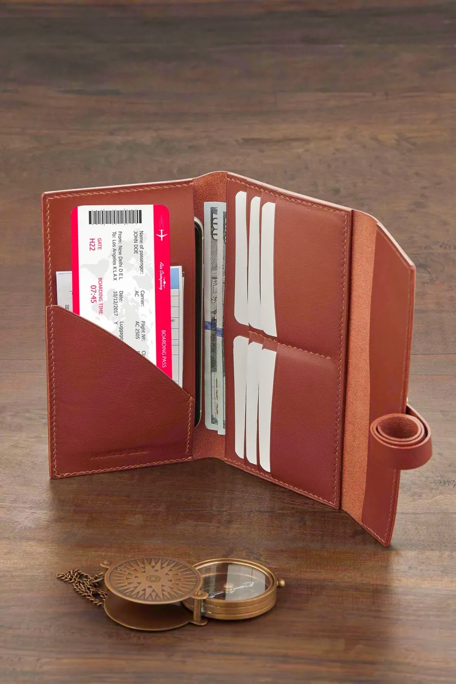 Magnus Kayışlı Deri Cüzdan